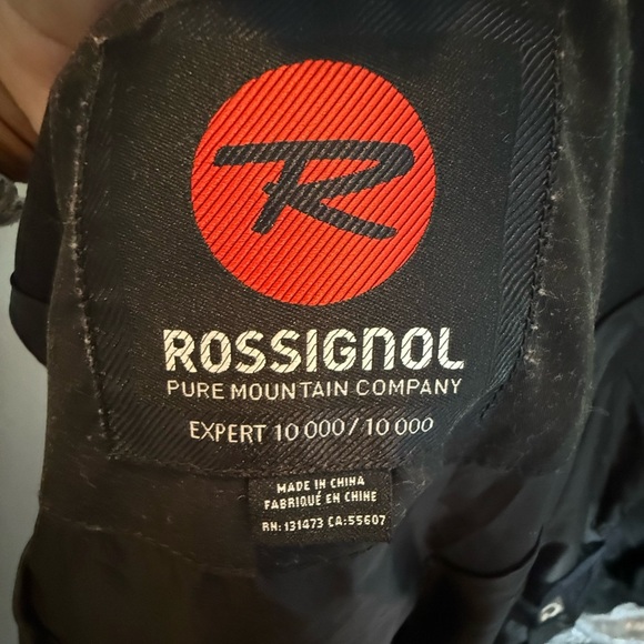Rossignol Expert 10,000 Women's Hooded Ski Parka Sz M 19" PTP Goggle Bag & Clip - Picture 11 of 15